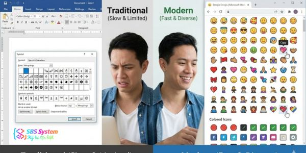 Cách chèn icon và kí tự đặc biệt trong Word, Excel